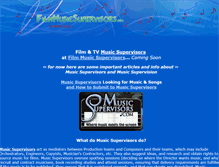 Tablet Screenshot of filmmusicsupervisors.com